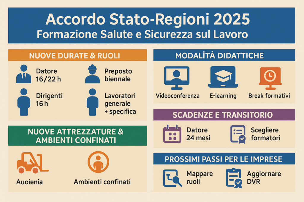 Formazione obbligatoria: novità dell’Accordo Stato-Regioni maggio 2025
